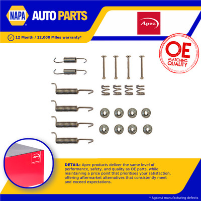 Hand Brake Shoe Fitting Kit fits MITSUBISHI PAJERO/SHOGUN Mk2 3.5 Rear 94 to 99