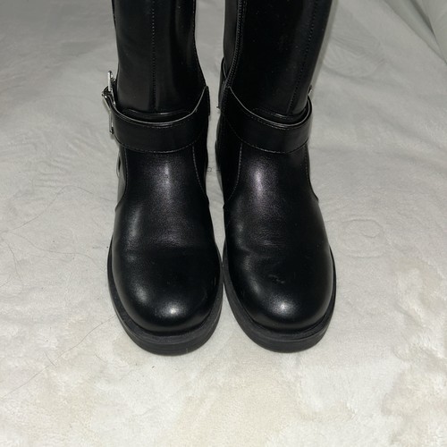 Girls Black Riding Knee Boots Steve Madden 1