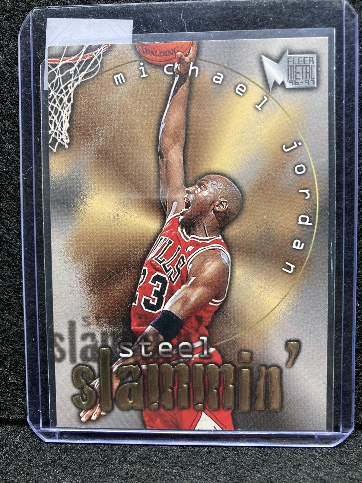 1996 Skybox Metal Michael Jordan Steel Slammin' #6 Bulls MJ RARE GOAT $$
