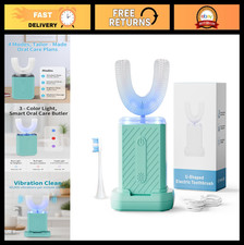 U-Shaped Electric Toothbrush for Adults, Ultrasonic, IPX7 Waterproof, Oral Care