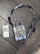 NWT Vera Bradley Zip ID Lanyard in Perfectly Plaid