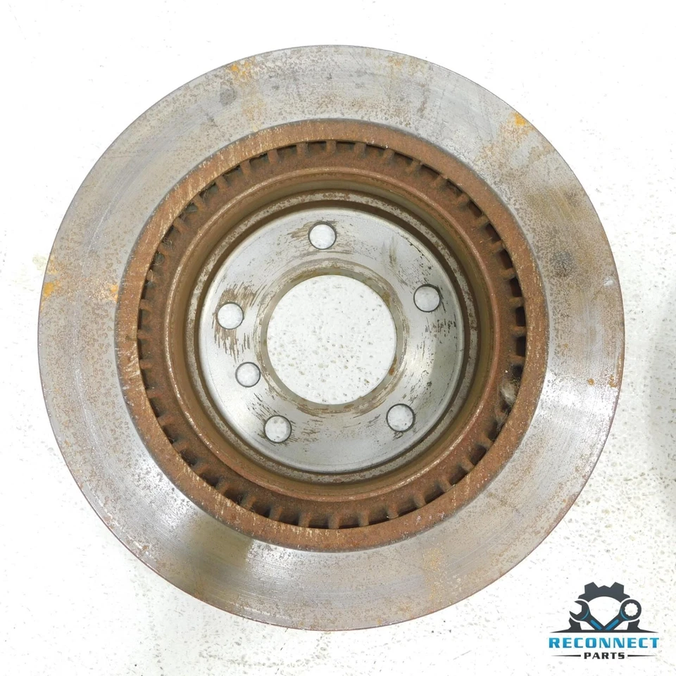 2006-2013 BMW 325i 328i E90 Rear Left Right Disc Brake Rotor Assembly Set OEM - Image 3 of 4