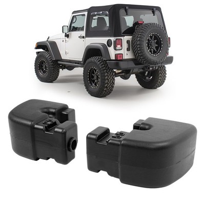 Rear Pair Bumper End Caps 97-06 Jeep Wrangler 65th Anniv 55155761AB 55155760AB