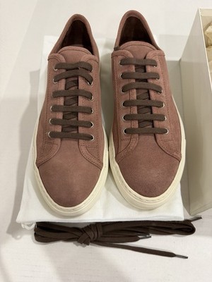 New In Box Woman By Common Projects TH Tournament Low In Suede Blush Sz 38 $423