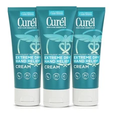 Curel Extreme Dry Hand Relief Lotion – Fragrance Free Long Lasting Cream 3oz 3Pk