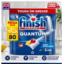 Finish Quantum Fast Dissolving All In 1 Dishwasher Tablets - Pack 100 Capsules