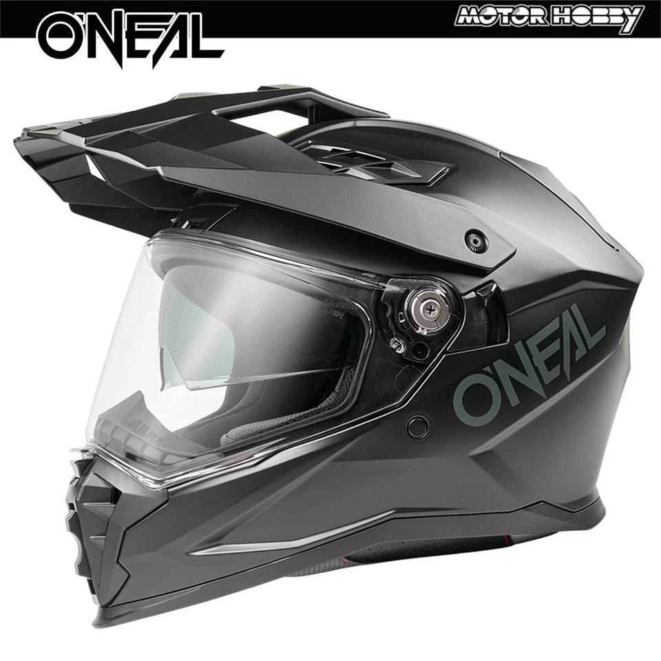 CASCO ENDURO TOURING O'NEAL D-SRS CON VISERA PARASOL NEGRO MATE ECE 22.06 - Imagen 1 de 4