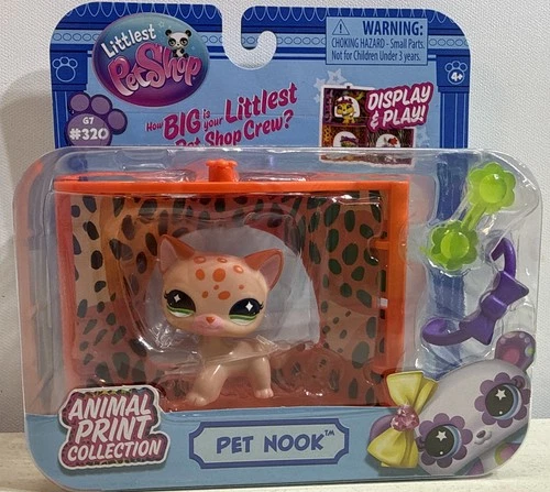 Littlest Pet Shop Pet Nook Animal Print Leopard Lounge G7 #320 NEW