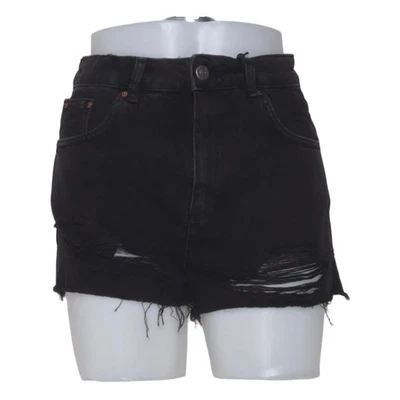 Topshop Moto, Jeans Shorts, Größe: 38, model: mom, Schwarz, Baumwolle #yh1 - Bild 1 von 4