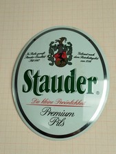 Brauerei Bier - Emblem Schild Zapfhahnschild ZHS - Stauder - Premium Pils