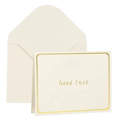 3x4 Cartes Bonne Chance, 20 Pcs pour Petites Cartes Vœux Blanches et Enveloppes - Photo 1/4