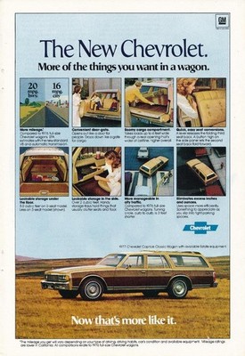 Magazine Ad - 1977 - Chevrolet Caprice Classic Station Wagon