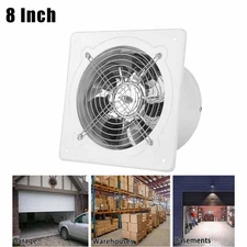 8" Exhaust Fan Ventilation Extractor Fan Wall-Mounted Blower Anti-backflow USA