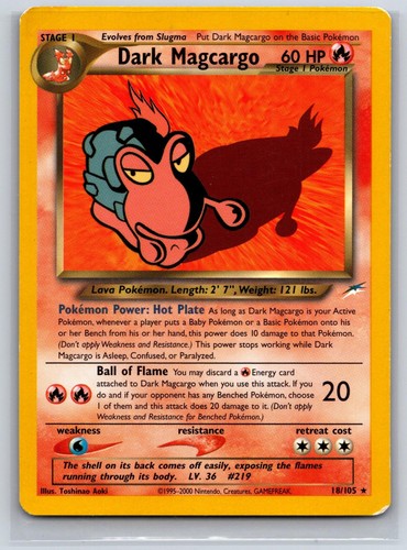 Dark Magcargo - 18/105 - MP - N4 - Unlimited Neo Destiny