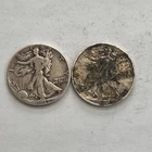 2 Walking Liberty Half Dollar (1916-1947) 90% Silver LOT J