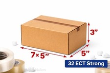 7x5x3 Cardboard Packing Moving Shipping Boxes Corrugated Box Cartons 100 to 400