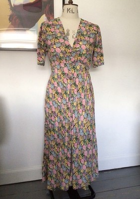 GHOST  Flo  Dress - Floral Print - Size M - USED
