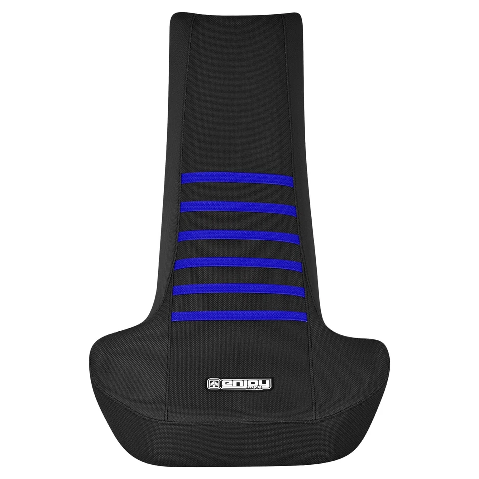 Cubierta de asiento Suzuki Quadracer 250 LT 250R 1987-1992 todo negro con costillas azules #245 Foto 3 de 4