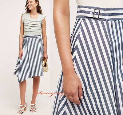 NWT sz 8 Anthropologie Sea Stripe Skirt by Maeve, Cute Adorable well-made skirt!