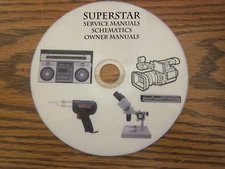 Superstar Repair Service schematics owner manuals on 1 dvd in pdf format 
