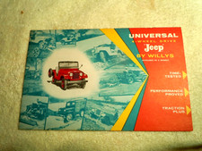 Universal Four Wheel Drive Jeep By Willys - Cj5 Cj6 Willys Jeep Brochure Universal Four Wheel Drive Jeep By Willys - Cj5 Cj6 Willys Jeep Brochure