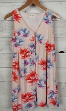 The Cove Shift Dress Womens Small Empire Floral Flowy Work Office Baby Doll