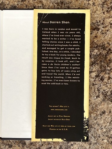 Death's Shadow SIGNED By Darren Shan - Demonata #7 - 1st Printing Fine Hardcover - Imagen 9 de 16