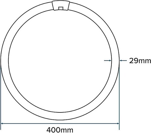 Crompton 32W 40W 60W T9 runde Leuchtstoffröhre kaltweiß warmweiß - Bild 5 von 6