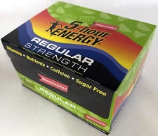 5 Hour Energy Watermelon Flavor 12 Count Box 1.93 ounce Shots Sugar Free Hr Five