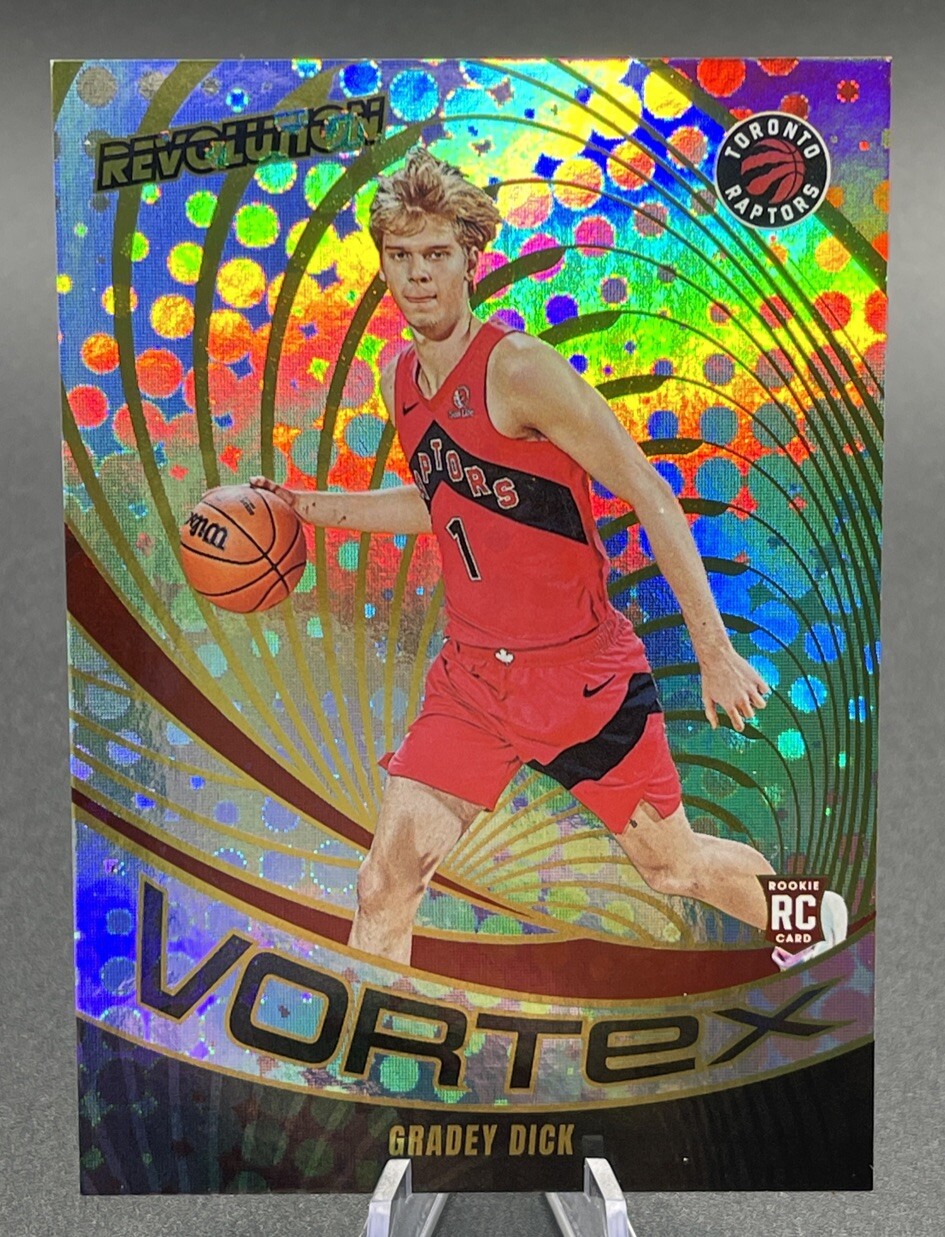 2023-24 Panini Revolution Vortex Gradey Dick RC #5 Toronto Raptors