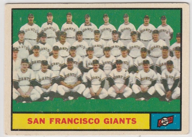 1961 Topps SAN FRANCISCO GIANTS #167 WILLIE MAYS Vintage Baseball Card