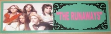 CUSTOM MADE THE RUNAWAYS BUMPER STICKER (FREE SHIPPING)