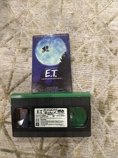 E.T. The Extra-Terrestrial Black Green VHS 1988 Steven Spielberg