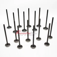 16PCS Intake Exhaust Valves For 1992-2005 Honda Civic 1.6L 1.7L D16Y7 D16Y8 D16Z