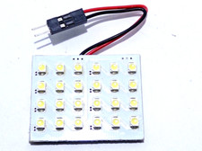 MODULO LUCE PANNELLO PLAFONIERA CORTESIA LED AUTO 24 led 12V SMD3528 VERDE