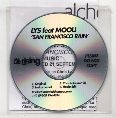 (KQ673) Lys ft Mooli, San Francisco Rain - DJ CD