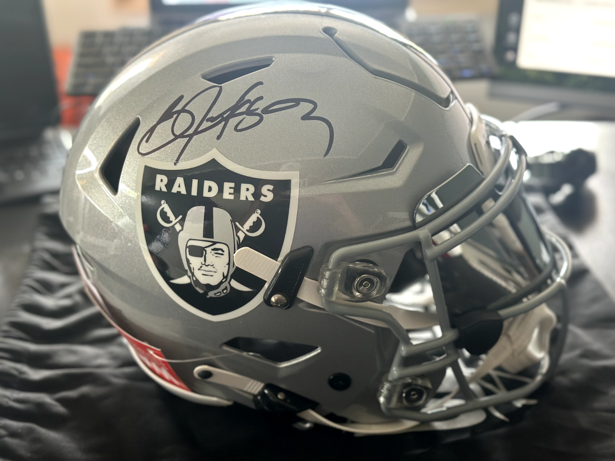 Bo Jackson Signed Speedflex Authentic Full-size Raiders Helmet