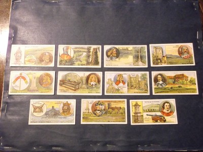 F & J Smith Battlefields of Great Britain x 12 (gemischte Rückseiten) sehr gut 1913