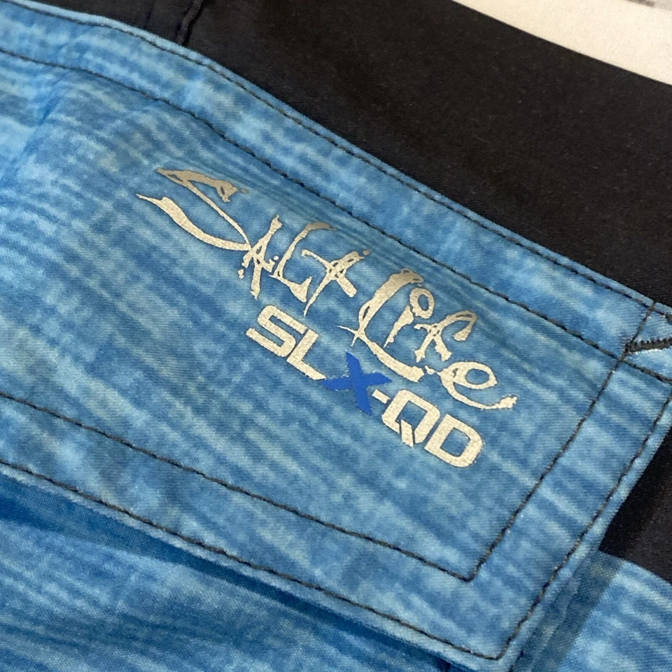 Pantalones cortos de natación SALT LIFE para hombre 42 SLX-QD vapor elástico aleta azul C1 Foto 2 de 4