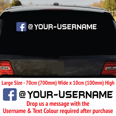 SOCIAL MEDIA GROSSER INDIVIDUELLER TEXT PERSONALISIERTER VINYL-AUFKLEBER AUTOAUFKLEBER GESCHÄFT #01