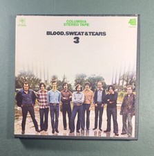 BLOOD SWEAT  TEARS 3 Reel to Reel Tape 3 3/4 IPS 9
