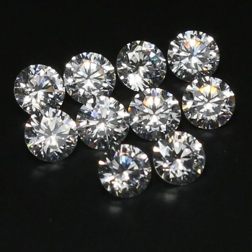 Lot De 100 Diamants Ronds Naturels - Couleur D - Pureté VVS1 - Certifiés - 0.50 Ct Total