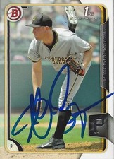 Adrian Sampson Pittsburgh Pirates 2015 Bowman Rookie Signed Card