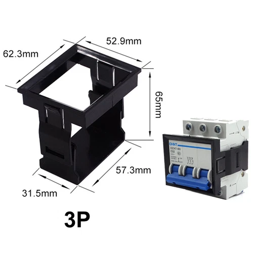 Miniature Circuit Breaker Mounting Bracket Accessories Panel Buckle 1P-4P - Picture 11 of 12