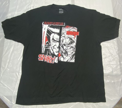 Marvel Iron Maiden Wolverine & Eddie Comic Book Panel T-Shirt 2XL
