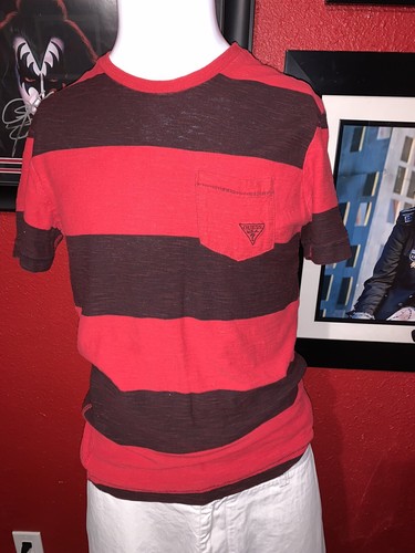 guess stripe shirt red - Gem