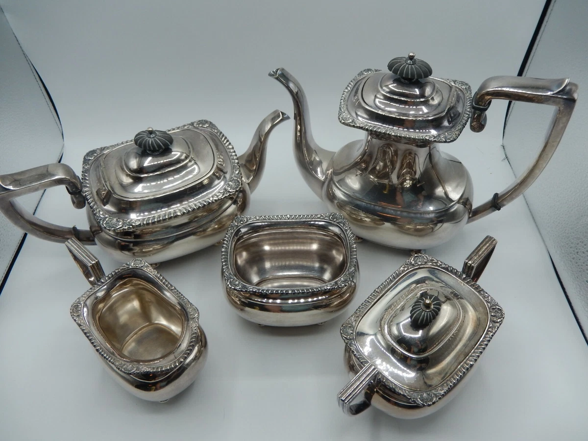 5pcs Clear Tea Pot With Handle