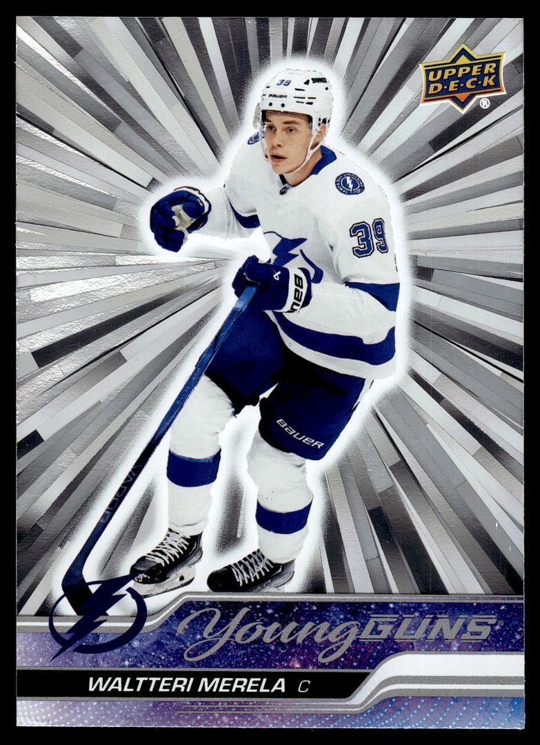 2023-24 Upper Deck Series 2 Waltteri Merela 454 Outburst Young Guns