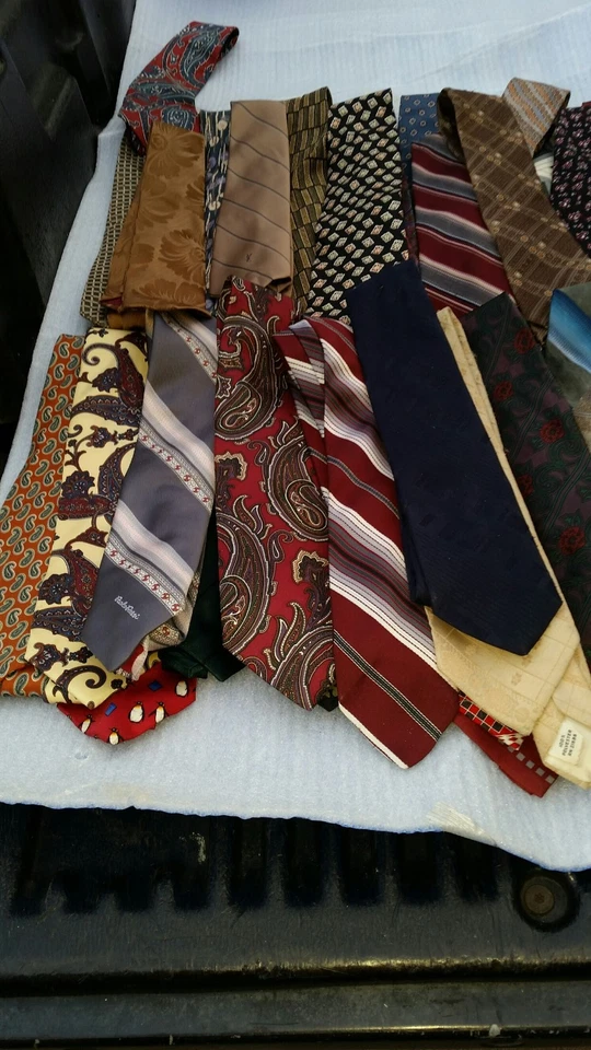 80 corbatas de vestir vintage informales corbatas de seda y algodón corbatas muy geniales 4 reventa Foto 3 de 4