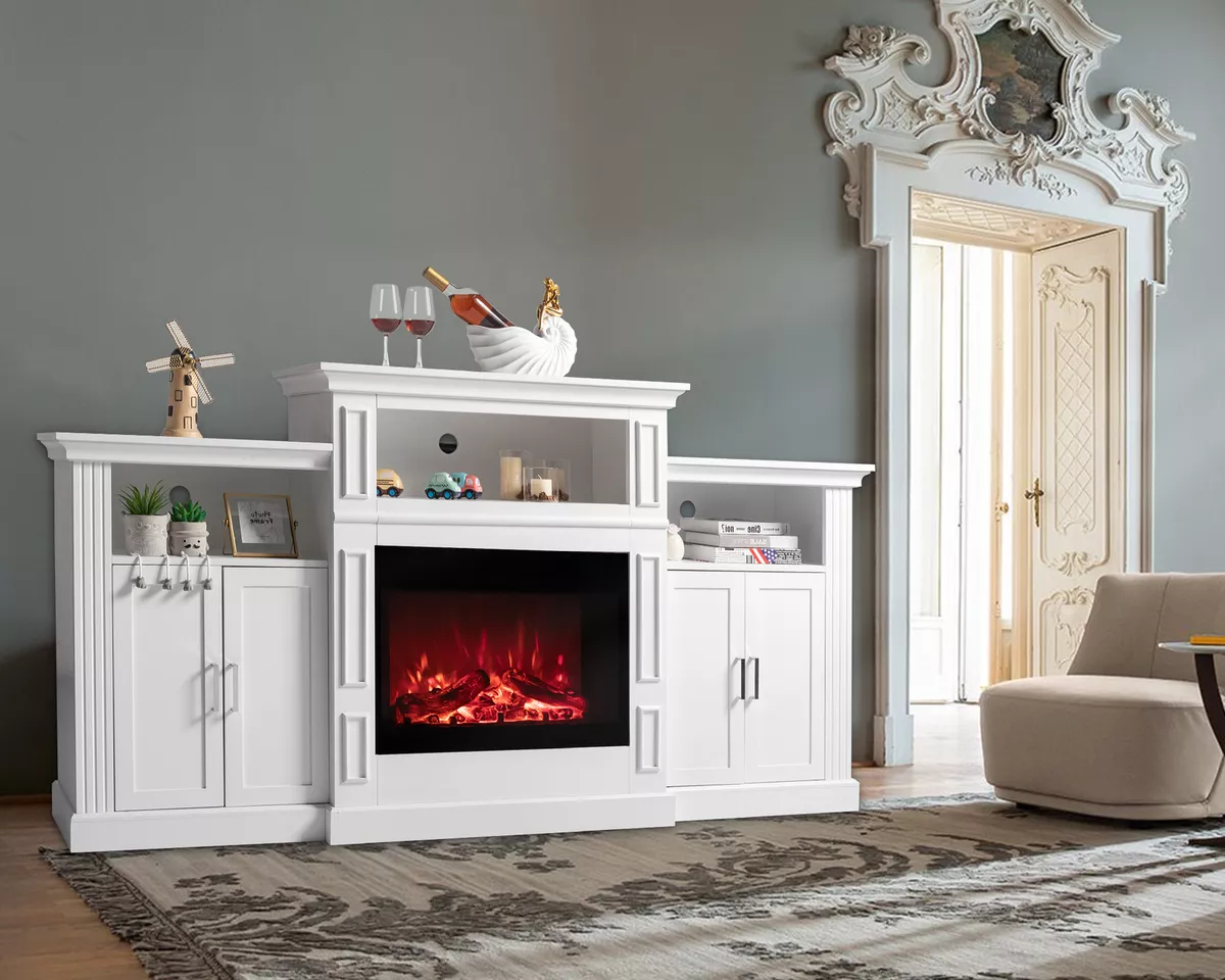 Ebay tv 2024 stands with fireplace